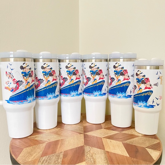 Disney Cruise 40oz Tumbler Cruise Dream.Fantasy.Magic.Wish.Wonder Mickey Fr - Picture 5 of 8